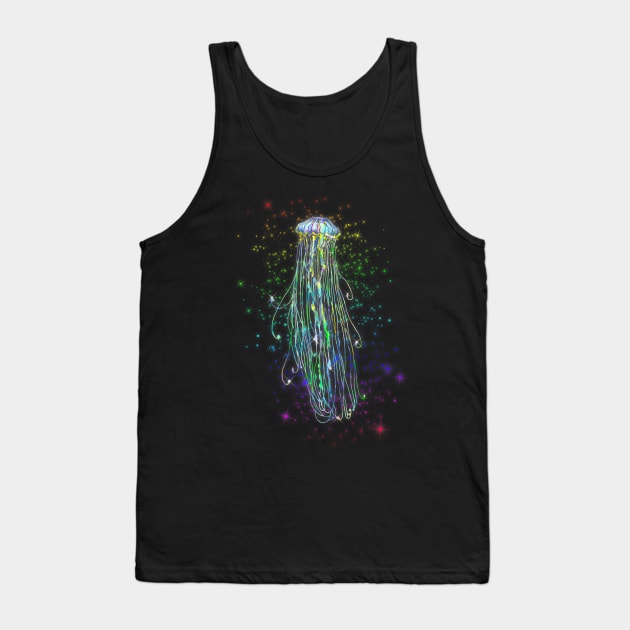 Rainbow Jellyfish Tank Top by Astrablink7